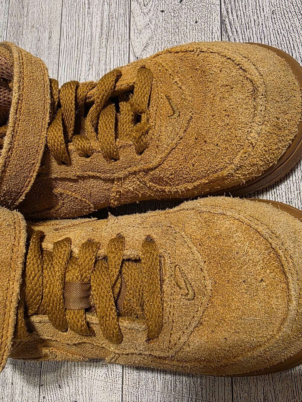 Nike Kids' Chestnut Suede High-Top Sneakers - Picture 3 of 5